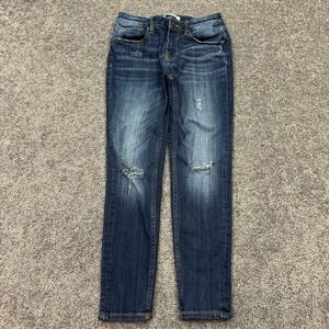Vigoss Jeans Womens 27 Blue Jagger Skinny Stretch Medium Wash Denim Preppy City